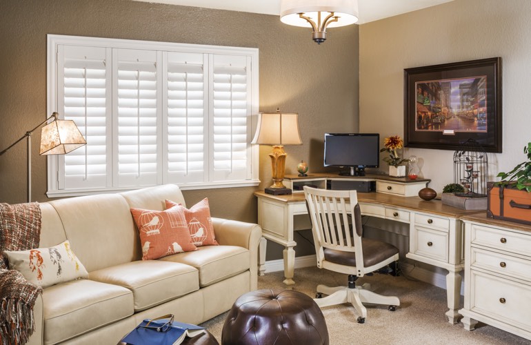 Home Office Plantation Shutters In Fort Myers